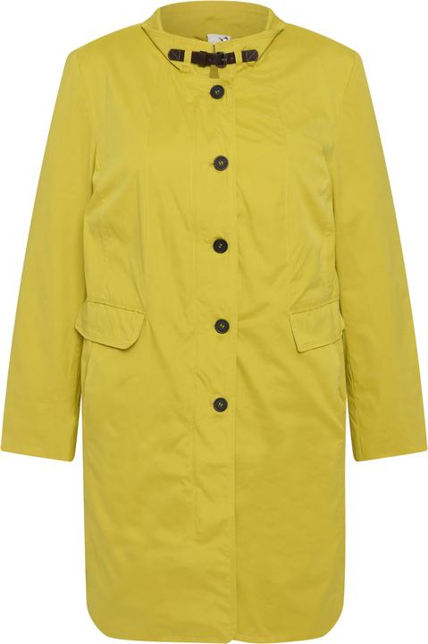 Produktbild Ulla Popken Kurzmantel, geblümtes Futter, Stehkragen, Rückenschlitz