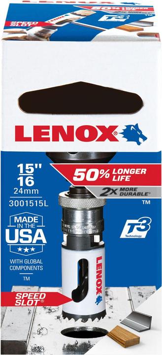 Produktbild Lenox Lochsäge SPEED SLOT® SägenØ 24 mm Schnitttiefe 40 mm BiMetall (24 Millimeter)