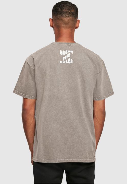 Actual product image Merchcode Break The Rules Acid Washed Heavy Oversized Tee - 113673 (M)