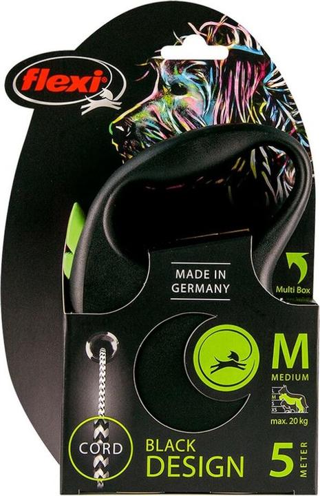 Productafbeelding Flexi Zwart Design Touw (M, Hond, Algemeen)