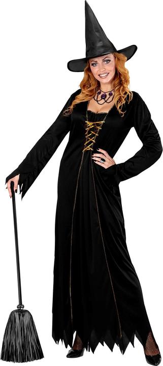 Produktbild Widmann Schwarzer Lametta Hexenbesen 92 cm