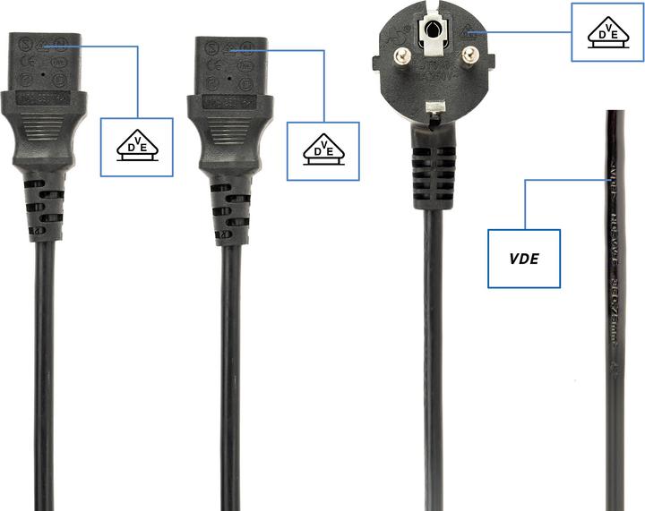 Image du produit Gembird PC-186-ML6 Câble d'alimentation (2 m)