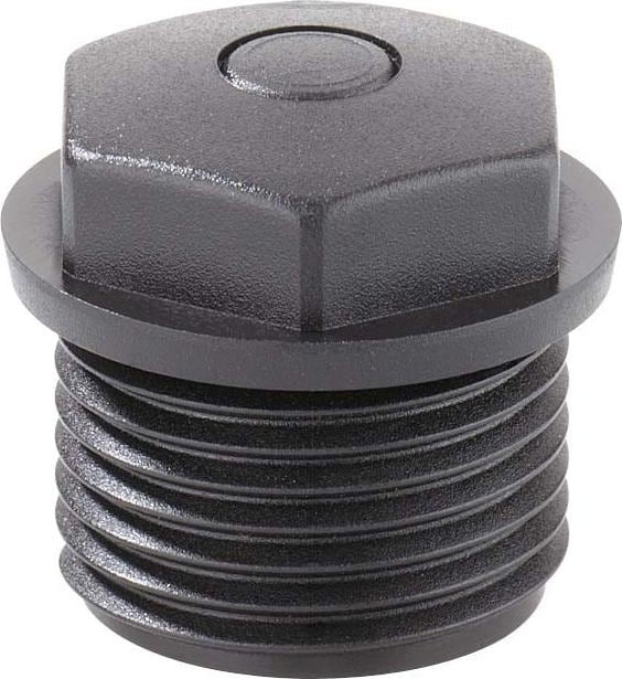 Spelsberg 20302001 Spina di arresto M20 in plastica nera 1 pz.