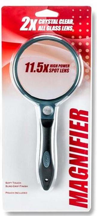 Produktbild Carson Handlupe mit Gummi Griff 2x90mm