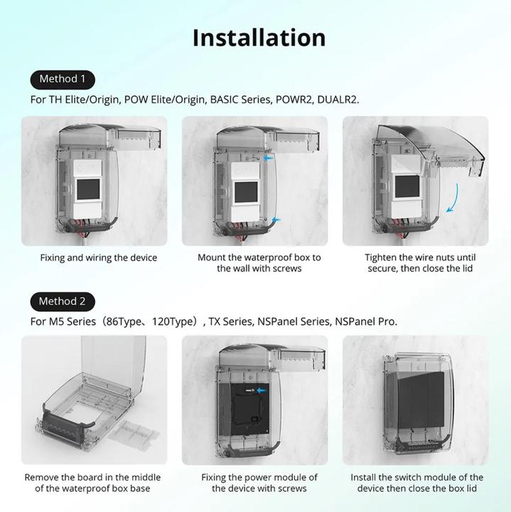 Produktbild Sonoff Waterproof Box IP66 R2 BOX (Gehäuse)