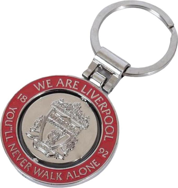 Actual product image Score Draw We are Liverpool Spinner Keyring