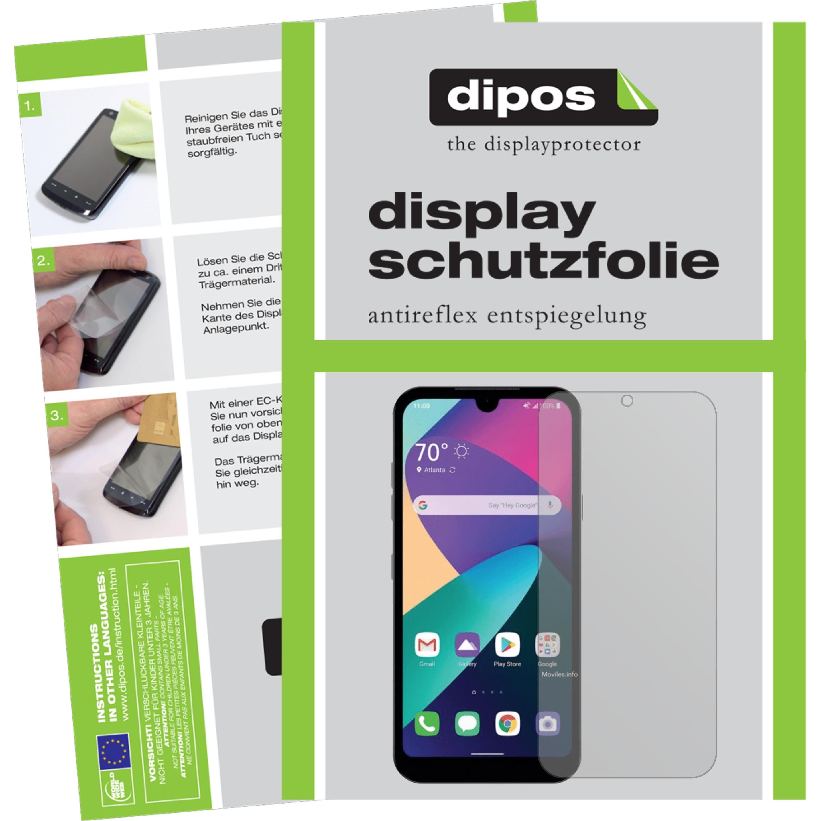 Dipos Displayschutzfolie Antireflex (1 Stück, LG Phoenix 5), Smartphone Schutzfolie, Transparent