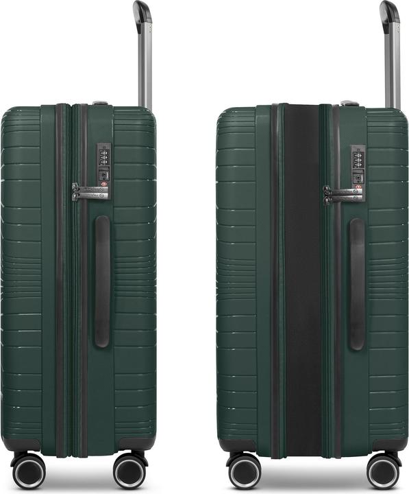 Actual product image Franky Dallas 3.0 4 Rollen Kofferset 3-teilig mit Dehnfalte (188 l)