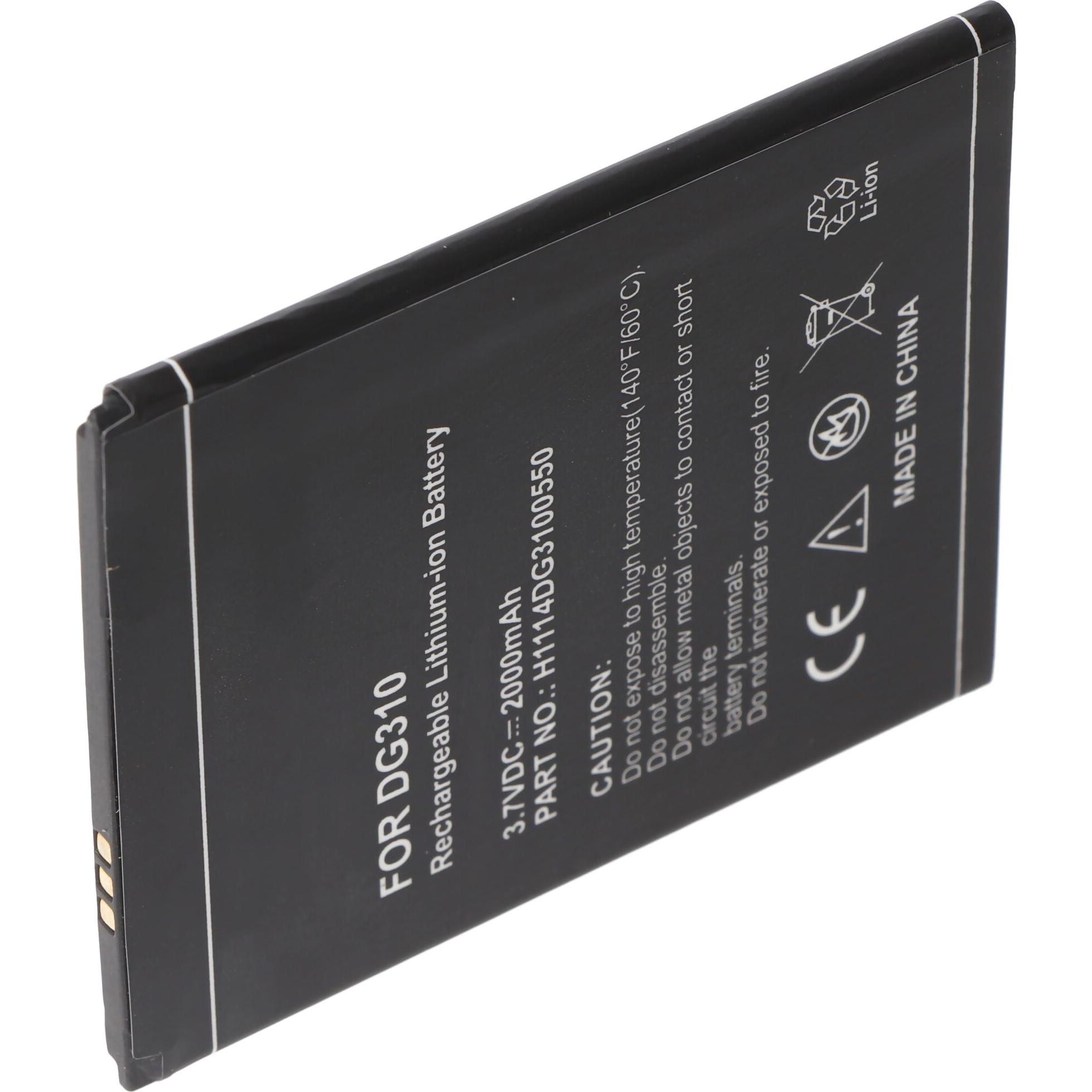 XCell Akku passend für Doogee DG-310, Doogee Titans DG310, Doogee Voyager, 2H1114DG3100550, 2000mAh, 3.7V, Smartphone Ak...