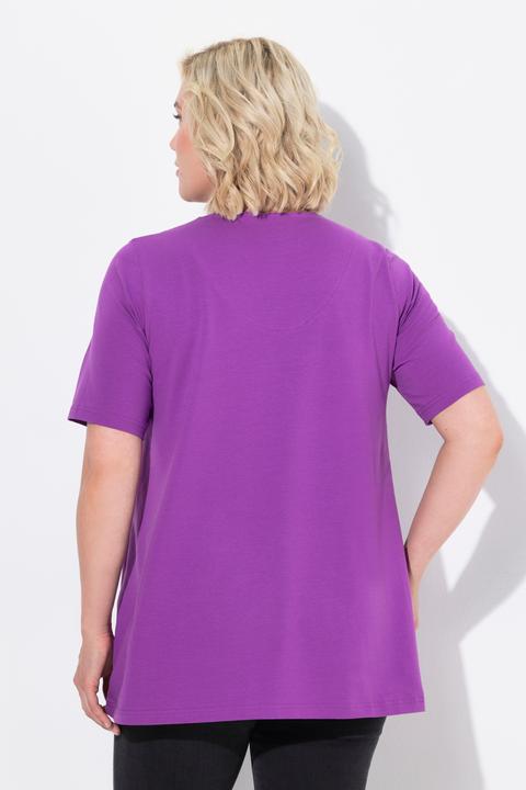 Actual product image Ulla Popken Essential Notch Neck Stretch Tee (46, 48)