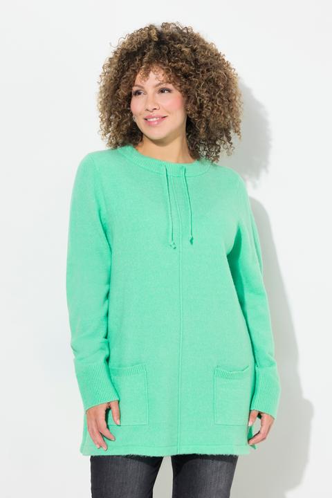 Produktbild Ulla Popken Pullover, Stehkragen, Kordel, Taschen, Langarm (42, 44)