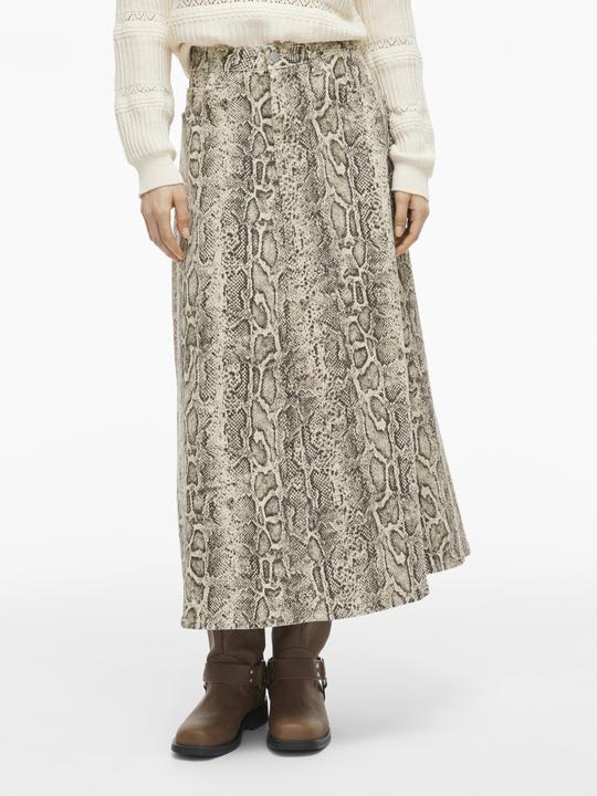 Actual product image Vila Schlangenprint Midirock (44)