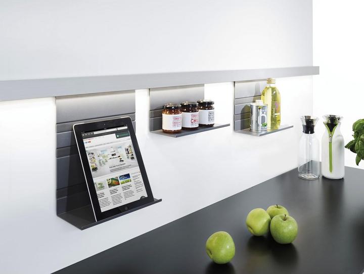 Actual product image Kesseböhmer Linero MosaiQ magnetic knife holder steel black
