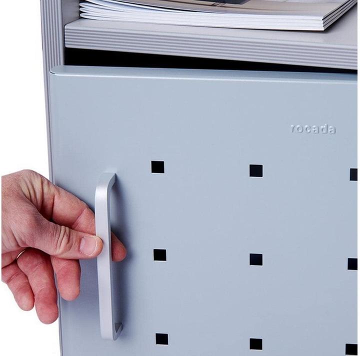 Actual product image Rocada Office trolley grey 3 levels 47.0 x 48.5 x 67.5 cm (47 x 48.50 x 68 cm)