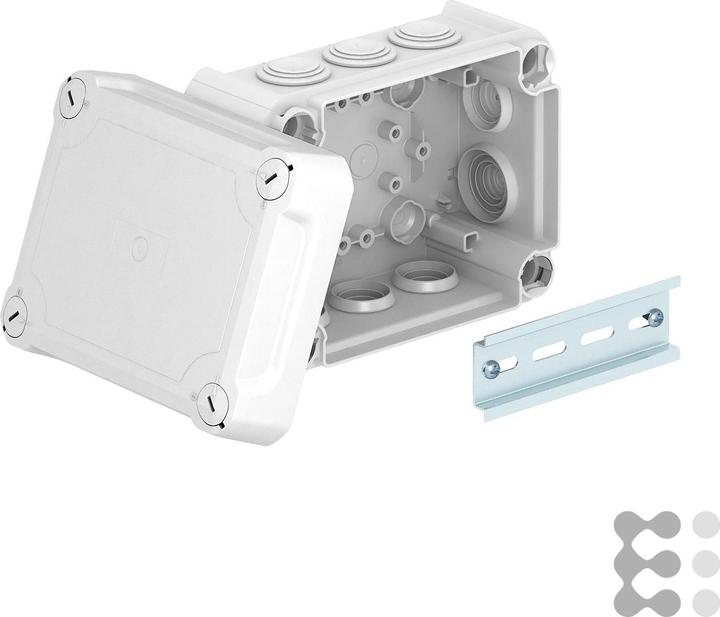 OBO Bettermann OBO T 100 HD LGR Boîte de dérivation avec couvercle haut 150x116x83 gris clair