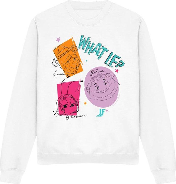 Actual product image IF Unisex Adult What Outline Sweatshirt (L)