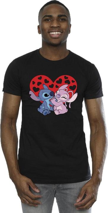 Immagine prodotto Disney Lilo & Stitch Hearts Maglietta Uomo (M)
