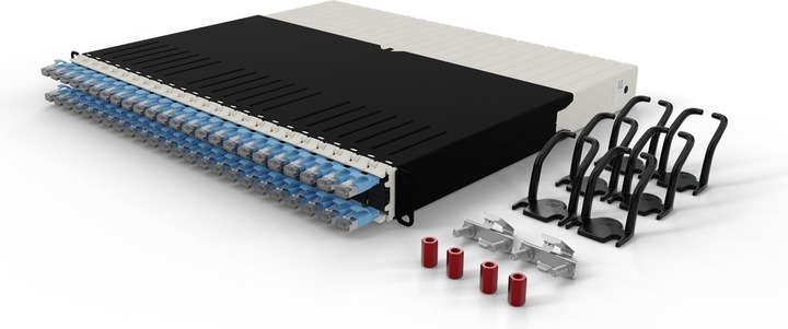 Actual product image PATCHBOX one / 8RU / Cat 6A, STP, 0.8 m, blue (U/FTP, CAT6a, 0.80 m)