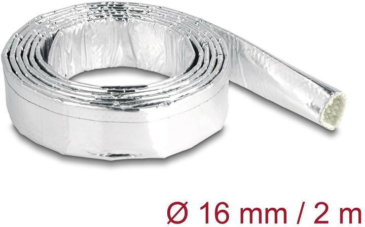 Produktbild Delock Kabelschlauch aus Glasfasergeflecht und Aluminium 2 m (Kabelschlauch, 200 cm)