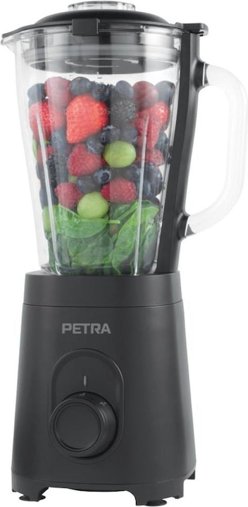 Immagine prodotto Petra PT5531MBLKVDE Frullatore a caraffa in vetro nero (600 W)