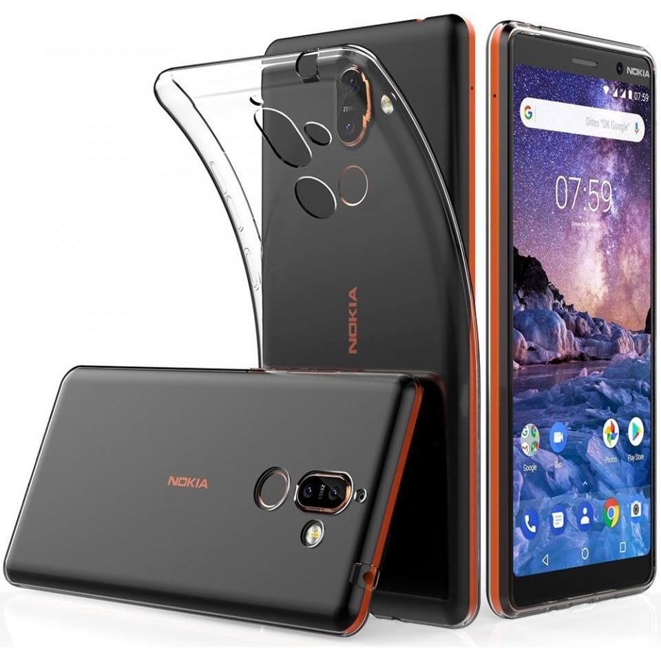 Thumbnail - Screenguard Nokia 7 Plus Flexible TPU Clear Case (Nokia 7 Plus), Smartphone Hülle, Transparent