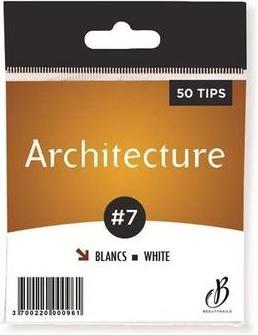Immagine prodotto Beautynails Bna White Architecture Tips No. 07 X50 (Unghie artificiali, Bianco)