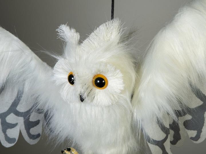 Actual product image Europalms Halloween Snow Owl, animated, 80cm (1 pcs.)