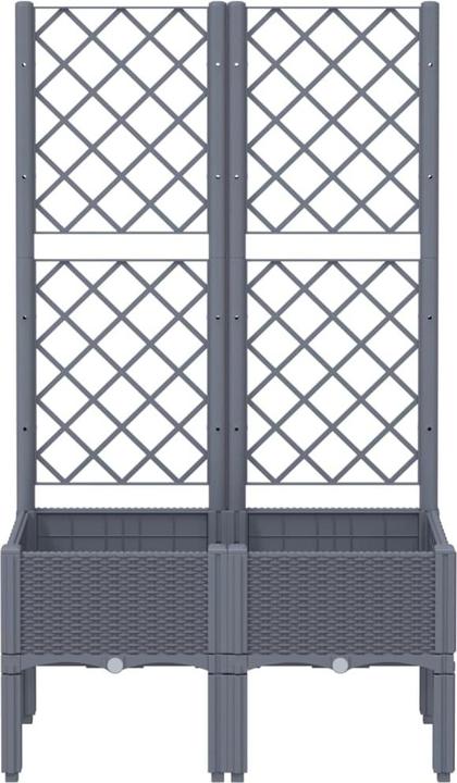 Image du produit VidaXL Pflanzkübel mit Rankgitter PP