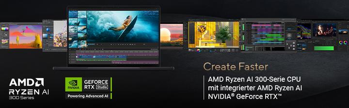 Immagine prodotto ASUS ProArt PX13 (13.30", AMD Ryzen AI 9 HX 370, 32 GB, 1000 GB, DE)