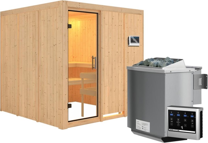 Actual product image Karibu Rodin without roof rim (9 KW Bio external control)