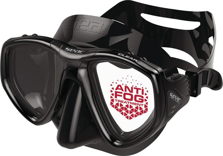 Seac Maske Clear Antifog S/Bl Schwarz