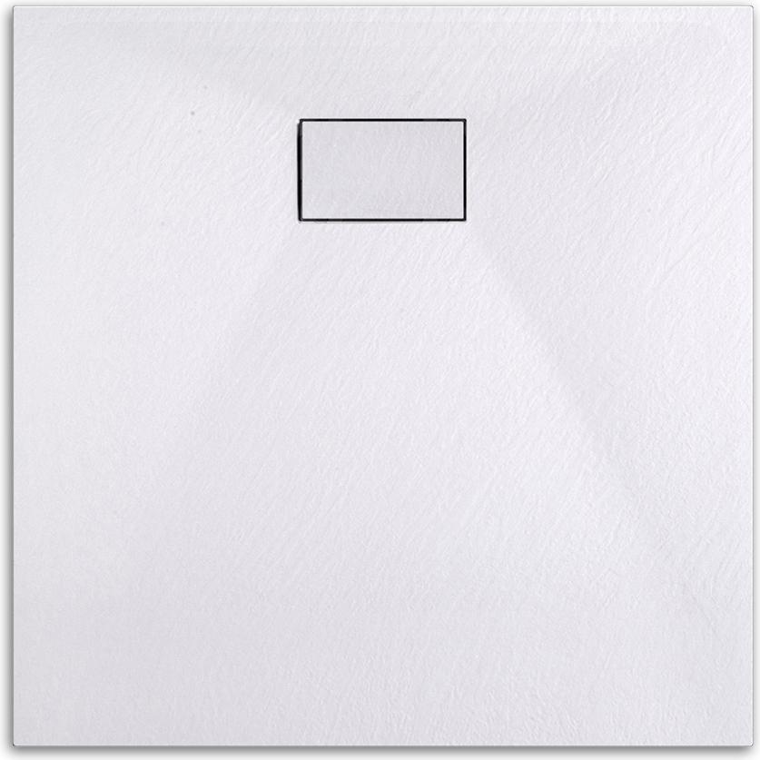 Emke, Duschwanne, Duschwanne aus SMC, 90x90cm, Quadratisch, Pflegeleicht und Rutschhemmend, Einfache Installation