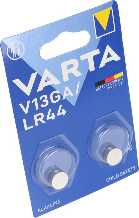 Produktbild Varta Electronics V13GA (2 Stk., A76 / LR44 / AG13 / L1154 / LR1154 / 157, 155 mAh)