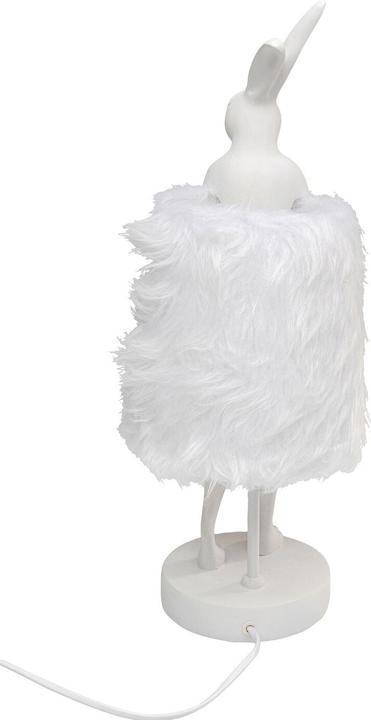 Produktbild Kare Design Tischleuchte Animal Rabbit Fur Weiss/Silber 50cm (E14)