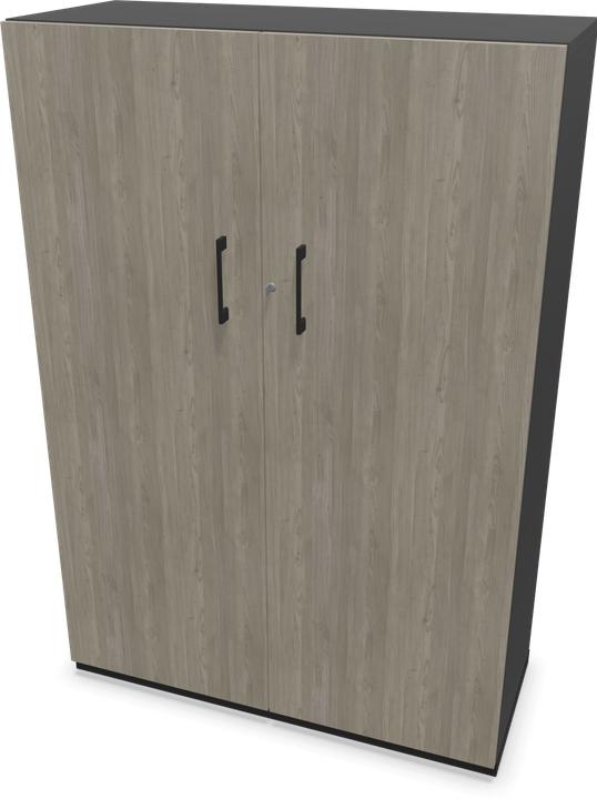 Grigio scuro, Legno decorativo grigio con struttura, Nero
