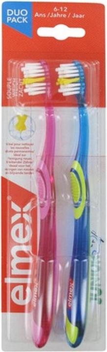 Actual product image Markenlos Elmex Junior Toothbrushes Soft Duo Pack (Soft)