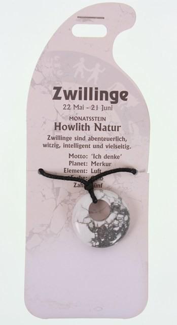 Actual product image Roost Necklace Gemini G251 Howlith natural (Howlite nature)