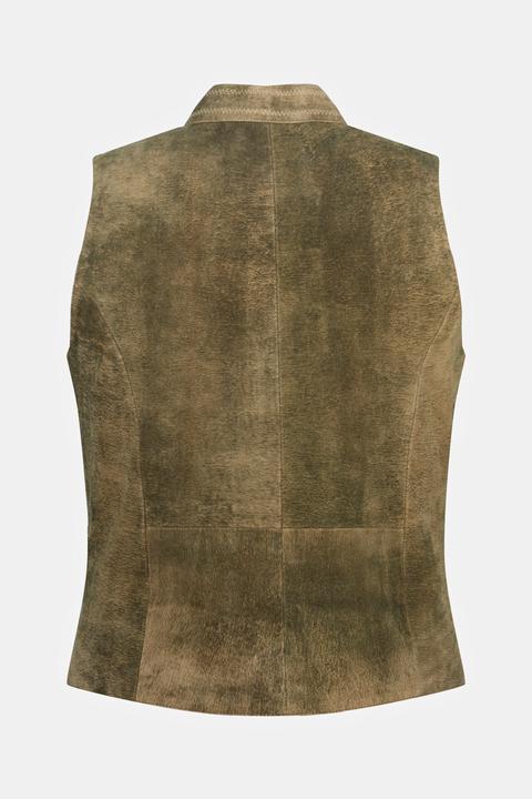 Produktbild JP1880 Weste, Ziegen Veloursleder, Tracht, Stehkragen (58)