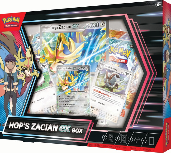 Actual product image Pokémon P-EN Hop's Zacian ex Box (English, Box Set & Collection)