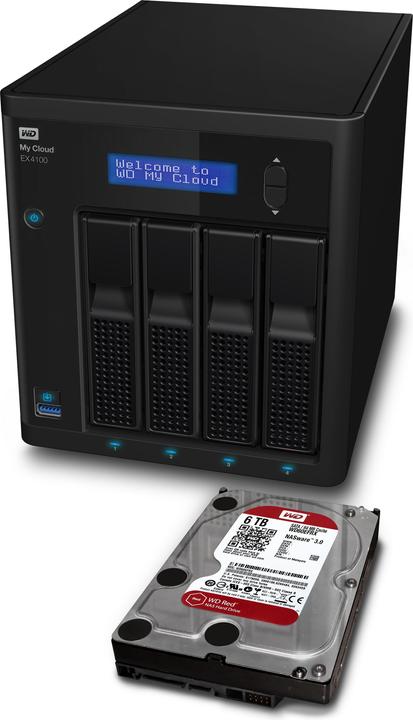 Actual product image WD My Cloud EX4100 (4 x 4 TB, WD Red)