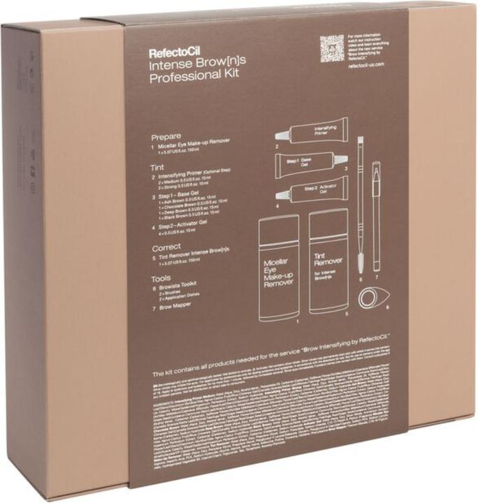 Image du produit Refectocil Kit professionnel Intense Brow(n)s (Chocolat, Noir brun, Frêne brun, Brun foncé)