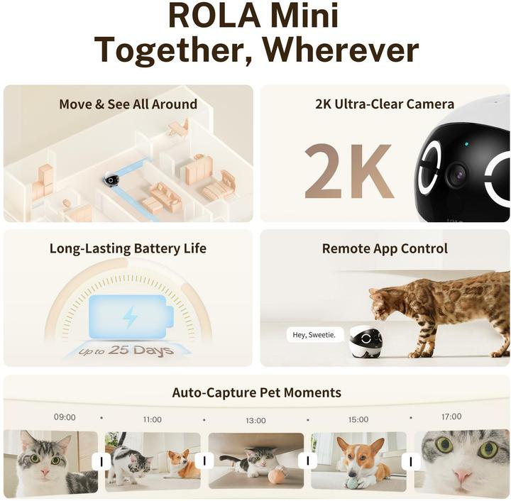 Produktbild Enabot Rola Mini Companion Robot (2304 x 1296 Pixels)