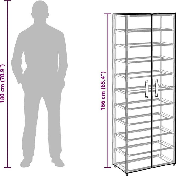 Produktbild vidaXL Kim (60 x 30 x 166 cm)