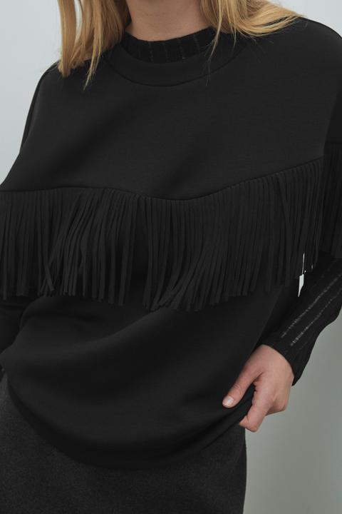 Actual product image Vila VIREFLECT Fransen Sweatshirt (L)