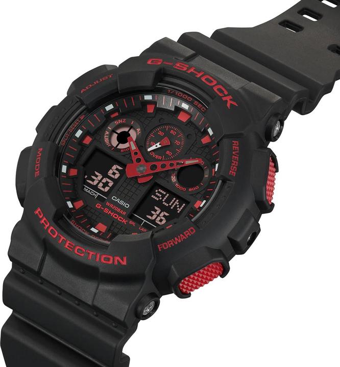 Produktbild Casio GA-100BNR-1AER (Chronograph, Digitaluhr, 51 mm)