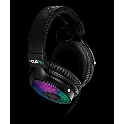 Thumbnail - Fourze Gaming-Headset GH350 mit RGB-Beleuchtung, Virtual 7.1 Surround Sound, USB-Anschluss, Schwarz (Kabelgebunden), Gam...
