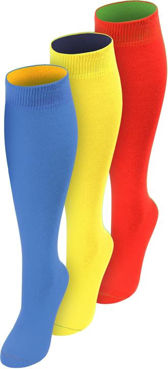 Produktbild Normani 3 Paar Kniestrümpfe mit farbig abgesetztem Bund Bi-Color - 9993 (3er Pack, 47 - 50)