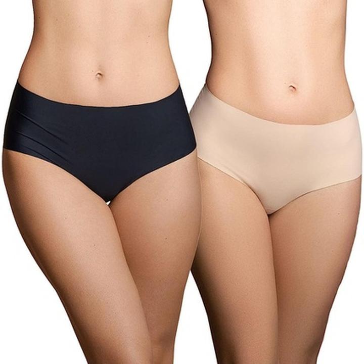 Produktbild Bye Bra Invisible High Brief Nude + Black (S, 2er Pack)