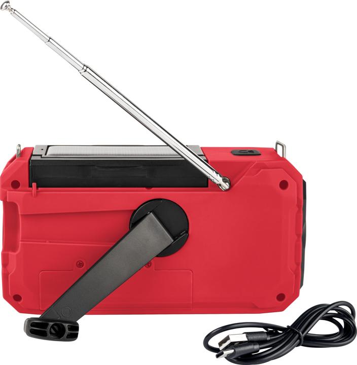 Image du produit Thomson Emergency Hand Crank Radio w/ Solar - Rouge (MF)