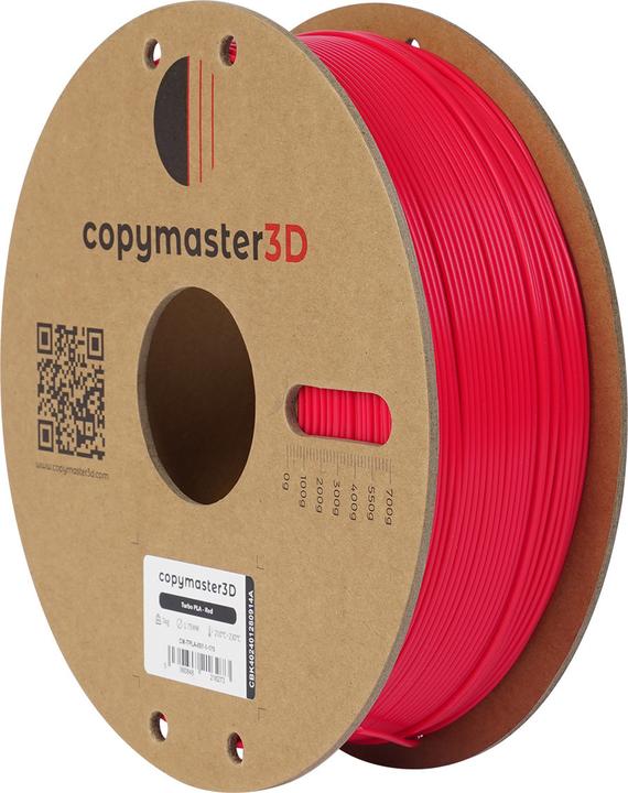 Actual product image Copymaster3D Turbo PLA Filament for 3D Printer, 1.75 mm, Red (PLA, 1.75 mm)